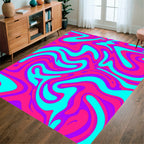 Vibrant Swirl Abstract Rug