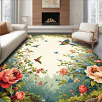 Garden Birds Floral Delight Rug