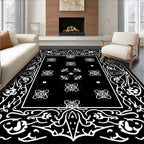 Ornate Butterfly Floral Pattern Rug