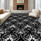 Ornate Floral Symmetry Pattern Rug