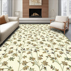 Delicate Floral Vine Pattern Rug
