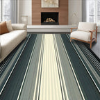 Monochromatic Gradient Stripe Pattern Rug