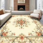 Vintage Floral Scrollwork Pattern Design Rug