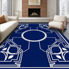 Art Deco Mirror Mandala Graphic Rug