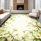 Vine And Floral Garden Design Rug