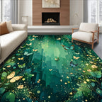 Enchanted Forest Butterfly Garden Design Rug