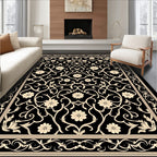Classic Floral Scroll Work Design Rug