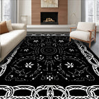 Ornate Abstract Celestial Inspired Design Rug