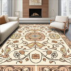 Ornate Floral Art Nouveau Rug