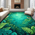 Enchanted Forest Nature Scene Rug