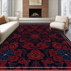 Dark Floral Medallion Design Rug