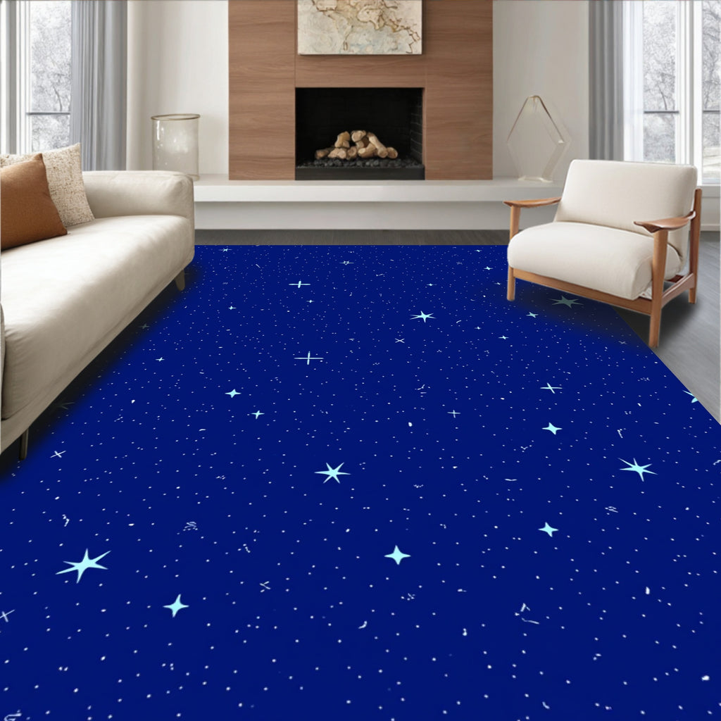 Night Sky Starry Pattern Rug