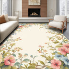 Vintage Floral Branch Pattern Rug