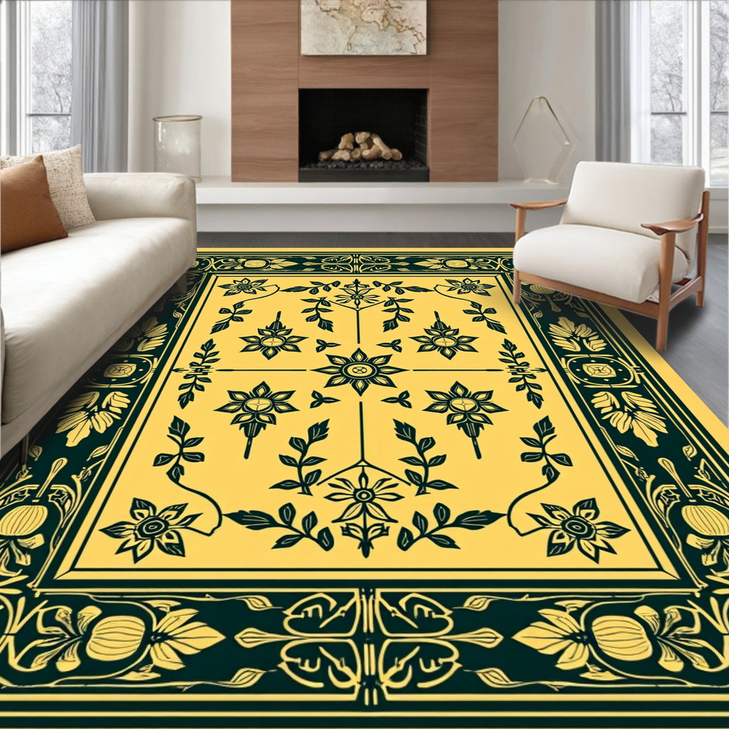 Emerald Botanical Garden Floral Rug