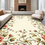 Ornate Floral Vine Pattern Rug