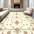 Elegant Floral Scroll Traditional Rug