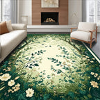 Enchanted Forest Floral Pattern Rug