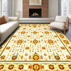 Elaborate Floral Medallion Pattern Rug