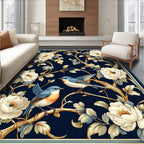 Birds and Blossoms Traditional Pattern Design Rug
