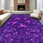 Flying Birds With Musical Notes Rug