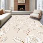 Sketchy Rose Pattern Delight Rug
