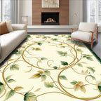 Elegant Vine Leaf Artwork Design Rug