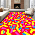 Groovy Fun Abstract Shapes Rug