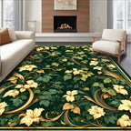 Art Nouveau Botanical Swirls Rug