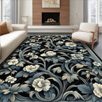 Elegant Floral Vine Pattern Rug