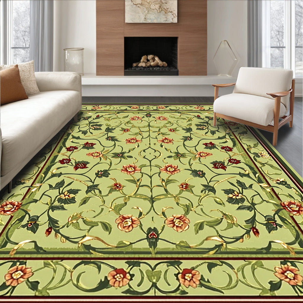 Floral Vine Intricate Pattern Rug