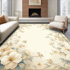Vintage Floral Vine Detailed Pattern Rug