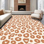 Abstract Rust Spots Print Rug