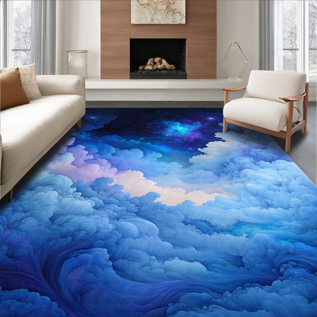 Celestial Cloudscape Cosmic Wonder Rug