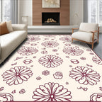 Art Nouveau Floral Swirl Repeat Rug