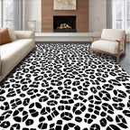 Monochromatic Organic Shape Pattern Rug