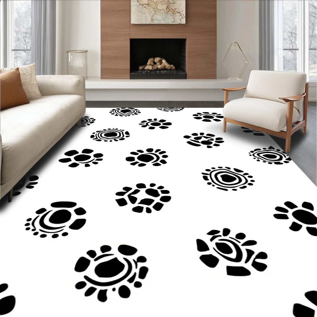 Abstract Sunburst Pattern Rug