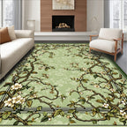 Vintage Floral Branch Patterned Rug