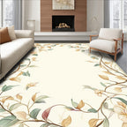Delicate Floral Vine Botanical Rug