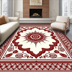 Ornate Mandala Floral Design Rug