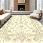 Elegant Floral Cream Detailed Rug