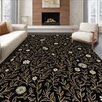 Botanical Floral Vine Pattern Rug
