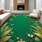 Emerald Forest Butterfly Medley Rug