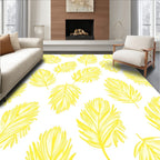 Golden Feather Pattern Design Rug