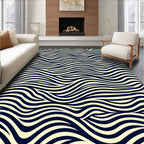 Striped Wave Pattern Design Rug