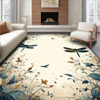 Dragonfly Garden In Full Bloom Rug