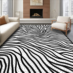 Abstract Stippled Wavy Lines Rug