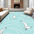 Seagull Swirl Pattern Rug