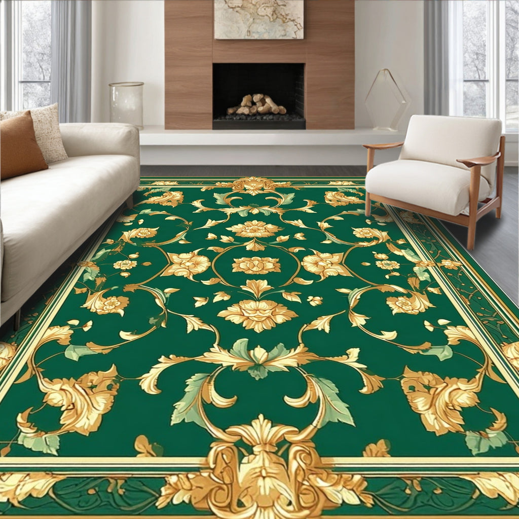 Ornate Floral Swirls Classic Rug