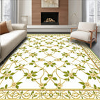 Elegant Floral Lattice Design Rug