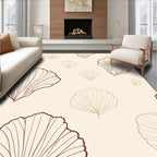Organic Shell Lineart Pattern Rug